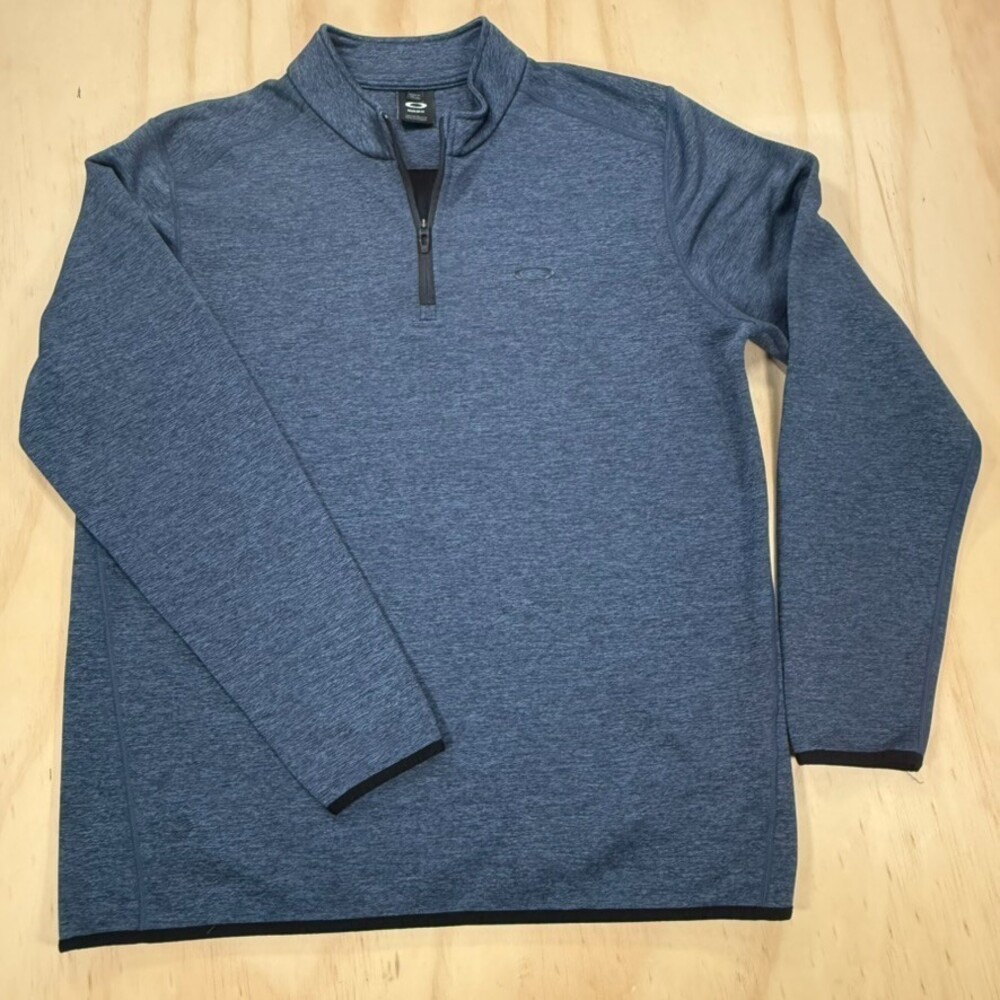 Oakley Pullover Mens Dark Gray 1/4 Zip Long Sleeve Athletic Performance Top XL